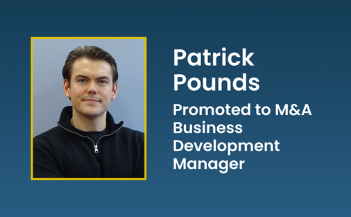 Patrick Pounds promoted to M&A Business Development Manager